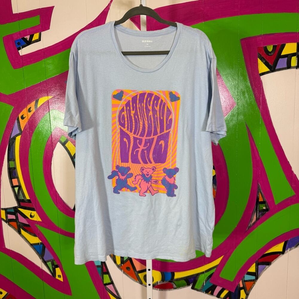 Old Navy Light Blue Tee - Size XXL. In good used condition! Grateful Dead